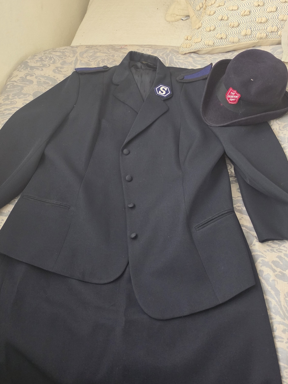 Salvation Army Women's Dark Navy Uniform Jacket and Skirt Set 18P